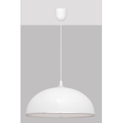 Candelabro suspenso CIRCLE 1xE27/15W/230V branco