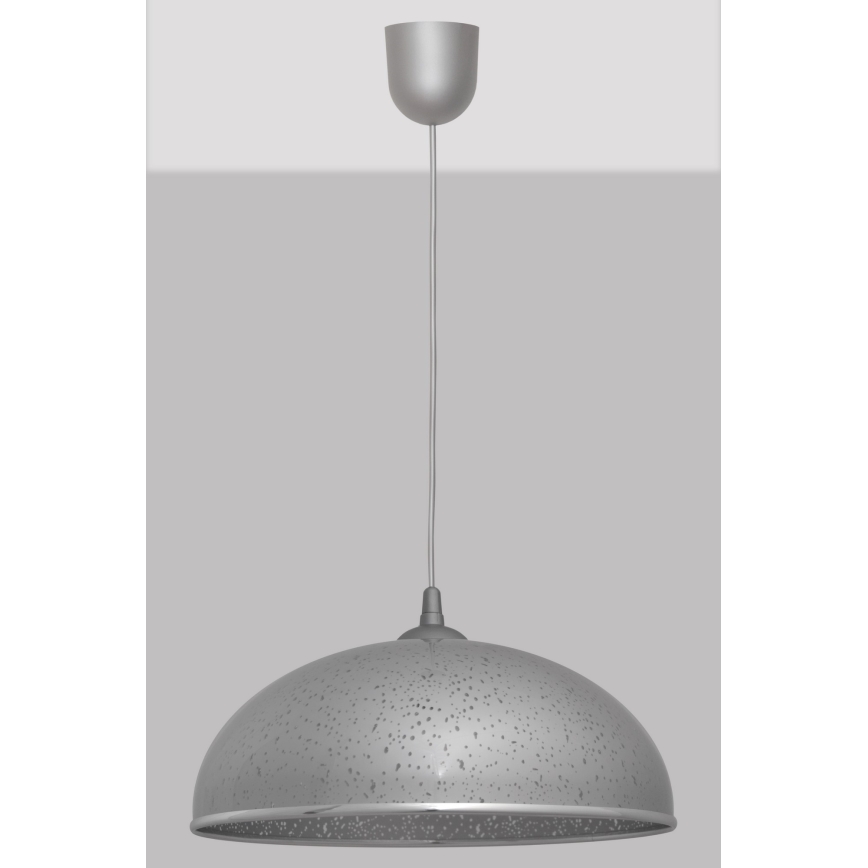 Candelabro suspenso CIRCLE 1xE27/15W/230V cinzento