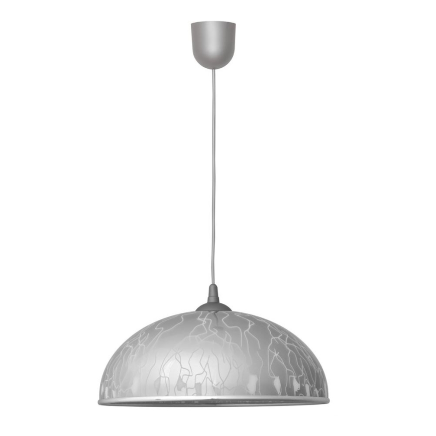 Candelabro suspenso CIRCLE 1xE27/15W/230V cinzento