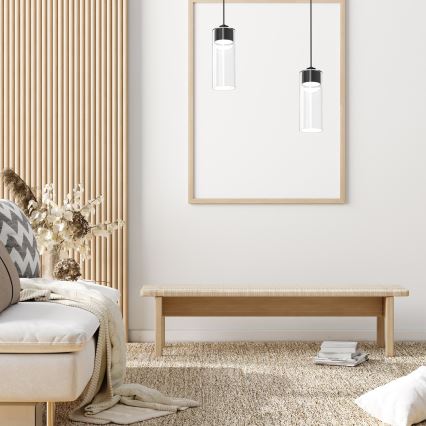 Candelabro suspenso CLARISSA 1xGX53/12W/230V preto