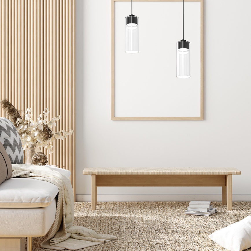 Candelabro suspenso CLARISSA 1xGX53/12W/230V preto