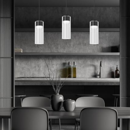 Candelabro suspenso CLARISSA 3xGX53/12W/230V preto