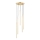 Candelabro suspenso COLLET 5xG9/40W/230V diâmetro 30 cm dourada