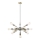 Candelabro suspenso COMET 12xE27/11W/230V cromado brilhante/dourado