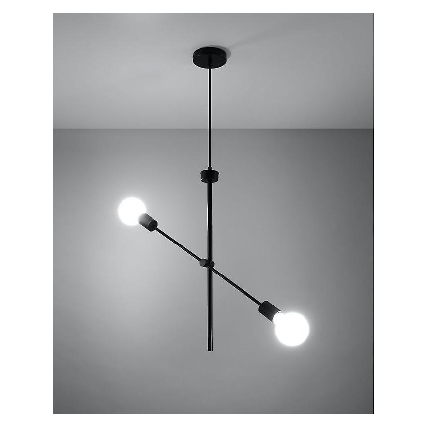Candelabro suspenso CONCEPT 2xE27/60W/230V