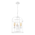 Candelabro suspenso CONSTANTINE 3xE27/60W/230V branco