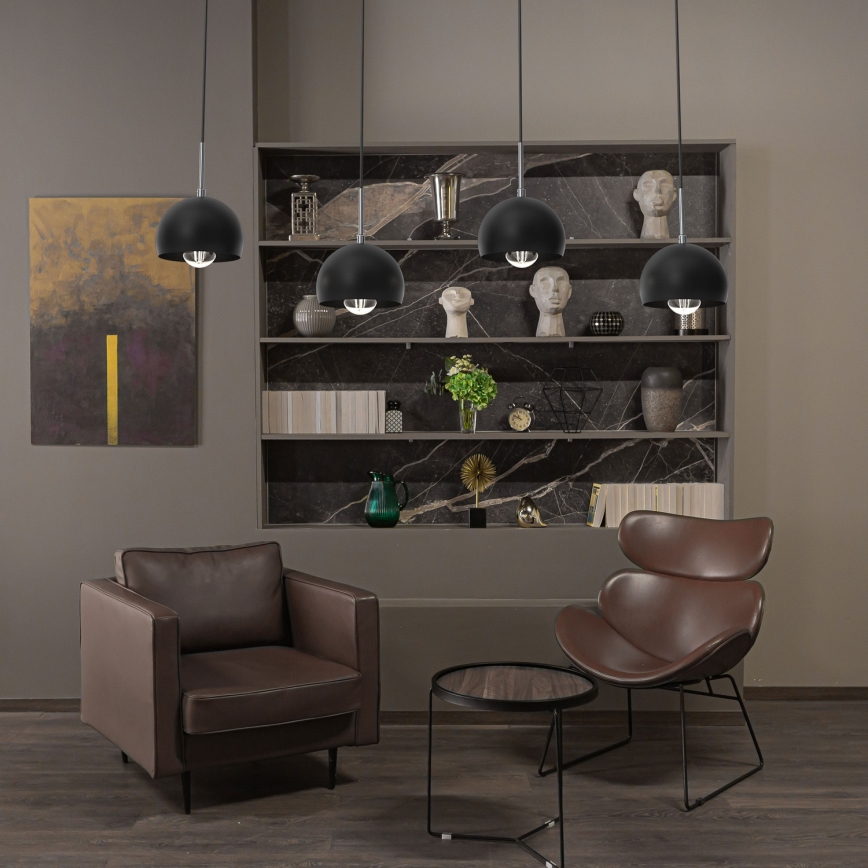 Candelabro suspenso COOL 4xE27/60W/230V preto