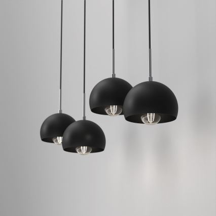 Candelabro suspenso COOL 4xE27/60W/230V preto