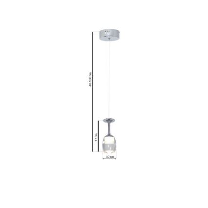 Candelabro suspenso COPPA 1xLED/5W/230V