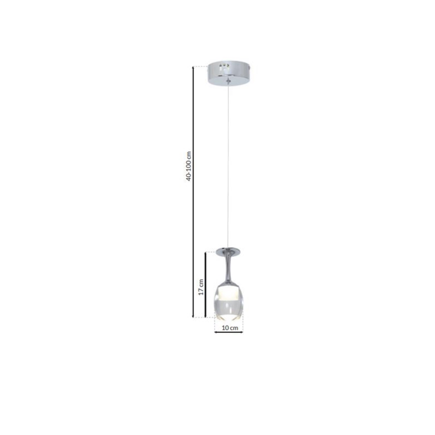 Candelabro suspenso COPPA 1xLED/5W/230V