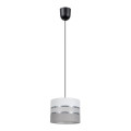 Candelabro suspenso CORAL 1xE27/60W/230V d. 20 cm branco/cinzento