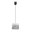Candelabro suspenso CORAL 1xE27/60W/230V d. 20 cm branco/cinzento