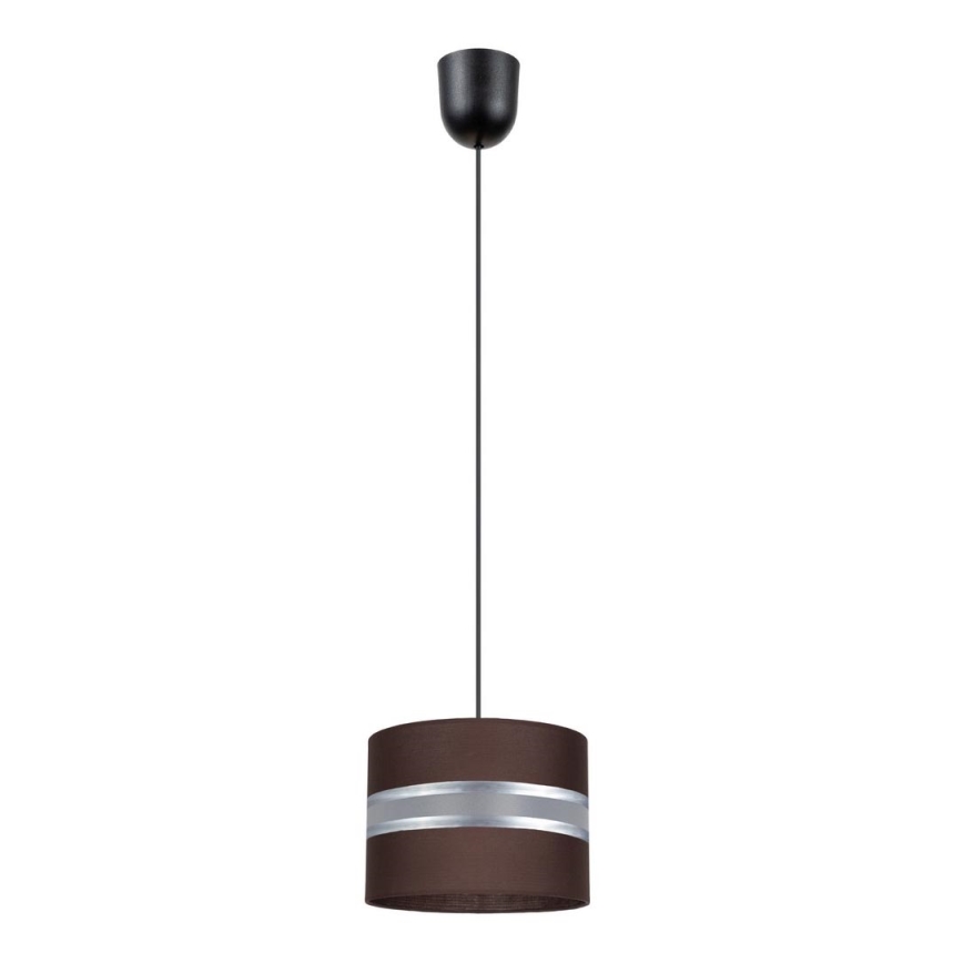 Candelabro suspenso CORAL 1xE27/60W/230V d. 20 cm castanho