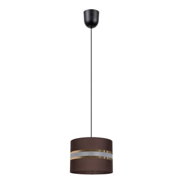 Candelabro suspenso CORAL 1xE27/60W/230V d. 20 cm castanho