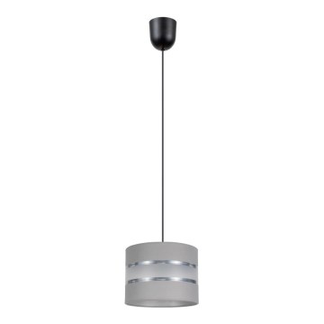 Candelabro suspenso CORAL 1xE27/60W/230V d. 20 cm cinzento