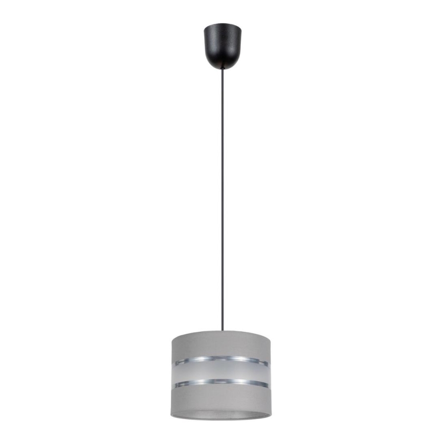 Candelabro suspenso CORAL 1xE27/60W/230V d. 20 cm cinzento