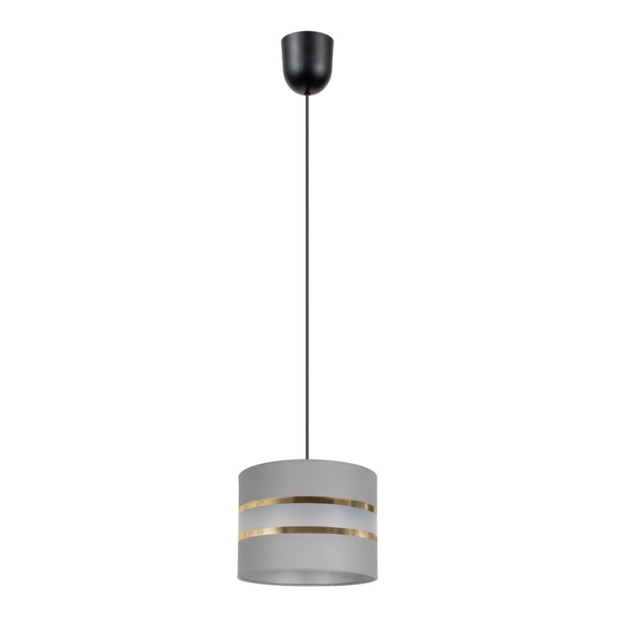 Candelabro suspenso CORAL 1xE27/60W/230V d. 20 cm cinzento