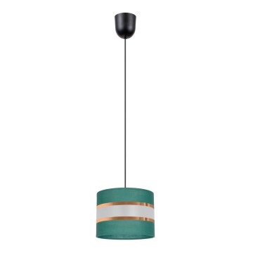 Candelabro suspenso CORAL 1xE27/60W/230V d. 20 cm verde