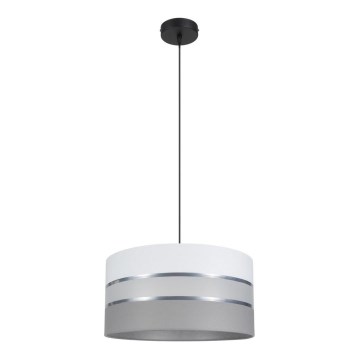 Candelabro suspenso CORAL 1xE27/60W/230V d. 40 cm branco/cinzento
