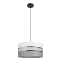 Candelabro suspenso CORAL 1xE27/60W/230V d. 40 cm branco/cinzento