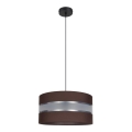 Candelabro suspenso CORAL 1xE27/60W/230V d. 40 cm castanho