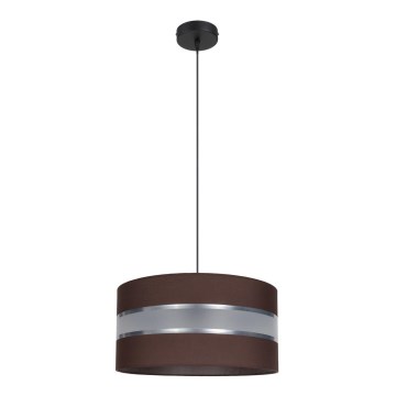 Candelabro suspenso CORAL 1xE27/60W/230V d. 40 cm castanho