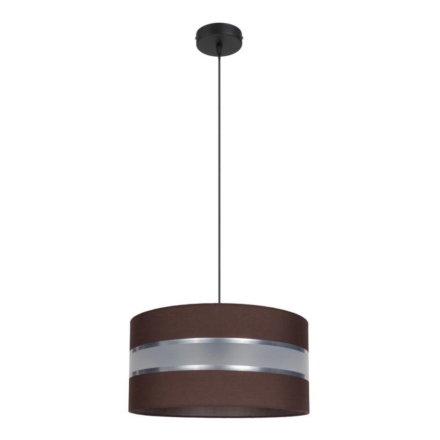 Candelabro suspenso CORAL 1xE27/60W/230V d. 40 cm castanho