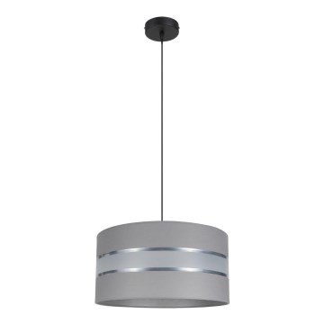 Candelabro suspenso CORAL 1xE27/60W/230V d. 40 cm cinzento
