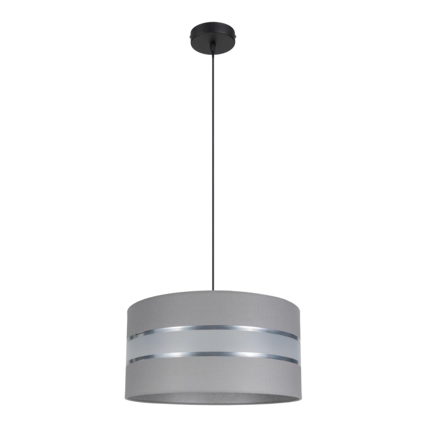 Candelabro suspenso CORAL 1xE27/60W/230V d. 40 cm cinzento