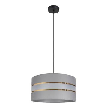 Candelabro suspenso CORAL 1xE27/60W/230V d. 40 cm cinzento