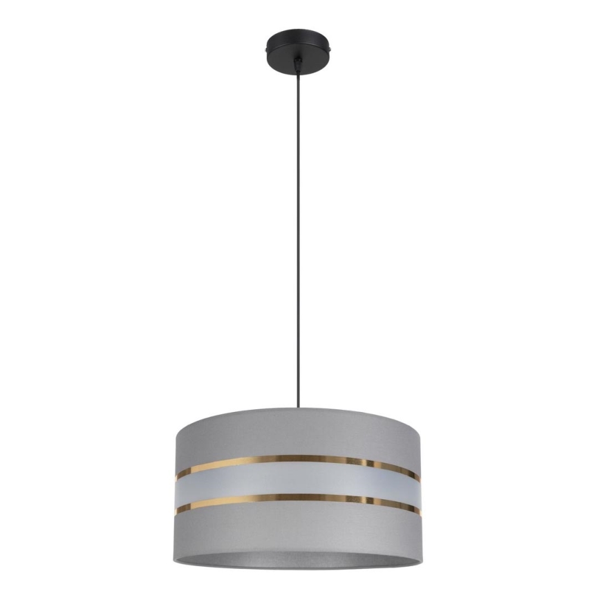 Candelabro suspenso CORAL 1xE27/60W/230V d. 40 cm cinzento