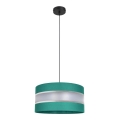 Candelabro suspenso CORAL 1xE27/60W/230V d. 40 cm verde
