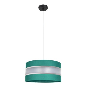 Candelabro suspenso CORAL 1xE27/60W/230V d. 40 cm verde