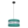 Candelabro suspenso CORAL 1xE27/60W/230V d. 40 cm verde