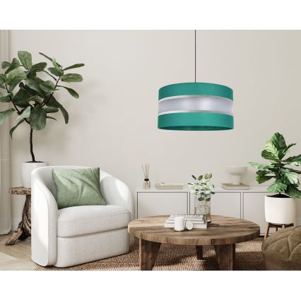 Candelabro suspenso CORAL 1xE27/60W/230V d. 40 cm verde