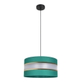 Candelabro suspenso CORAL 1xE27/60W/230V d. 40 cm verde