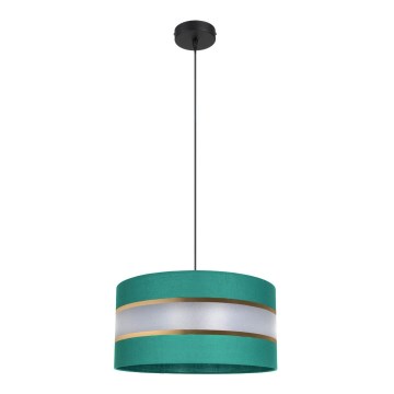 Candelabro suspenso CORAL 1xE27/60W/230V d. 40 cm verde