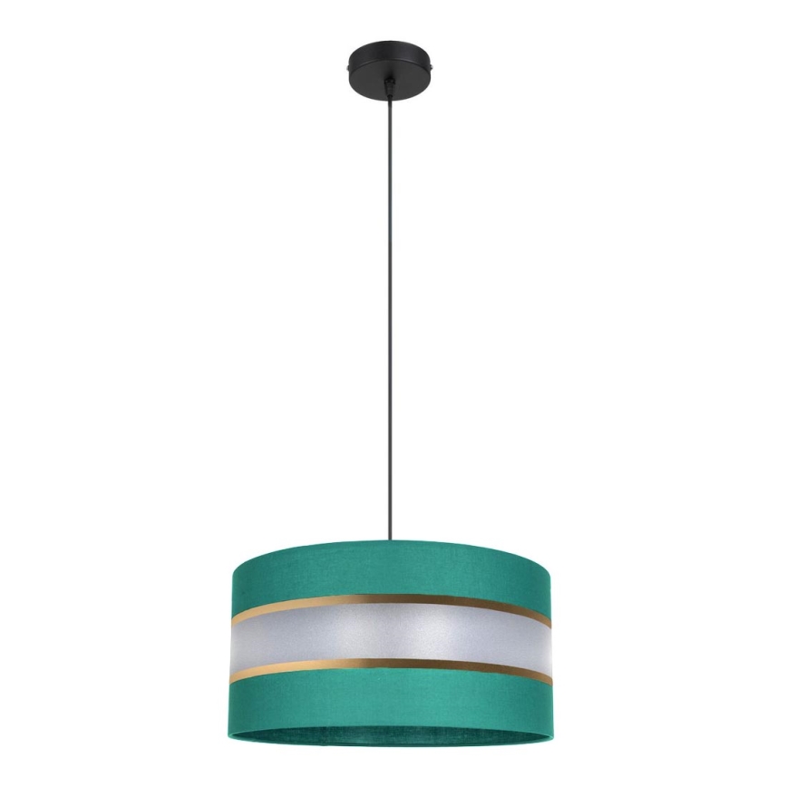 Candelabro suspenso CORAL 1xE27/60W/230V d. 40 cm verde