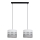 Candelabro suspenso CORAL 2xE27/60W/230V branco/cinzento