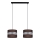 Candelabro suspenso CORAL 2xE27/60W/230V castanho