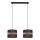 Candelabro suspenso CORAL 2xE27/60W/230V castanho