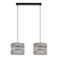 Candelabro suspenso CORAL 2xE27/60W/230V cinzento