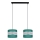 Candelabro suspenso CORAL 2xE27/60W/230V verde