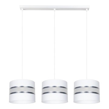Candelabro suspenso CORAL 3xE27/60W/230V branco