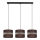 Candelabro suspenso CORAL 3xE27/60W/230V castanho