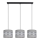 Candelabro suspenso CORAL 3xE27/60W/230V cinzento