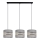 Candelabro suspenso CORAL 3xE27/60W/230V cinzento