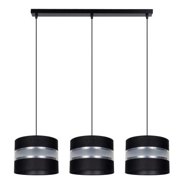 Candelabro suspenso CORAL 3xE27/60W/230V preto