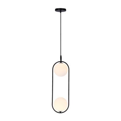 Candelabro suspenso  CORDEL 2xG9/28W/230V preto