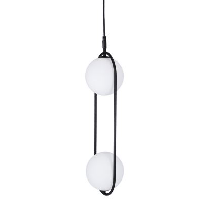 Candelabro suspenso  CORDEL 2xG9/28W/230V preto